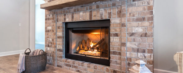 Cheminée au gaz